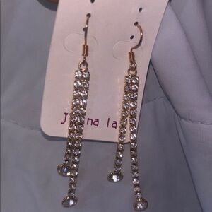 Sparkling Gold Dangle Earrings